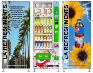 The SO-CAL inspired vending machines of LA Refreshments bring a bright and fun snack option to two local shops.