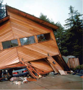 House after an earthquake