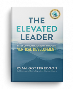 This image depicts the cover of the book, The Elevated Leader