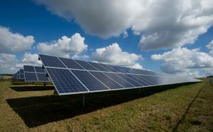 Large solar panels in Orange County, California