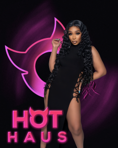 American television personality Tiffany “New York” Pollard, host of the sizzling new OUTtv competition to find the next queer sex symbol, Hot Haus. Pollard also just joined  the BET+ hit reality series, College Hill: Celebrity Edition.