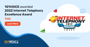 101VOICE Awarded a 2022 Excellence Award by INTERNET TELEPHONY Magazine
