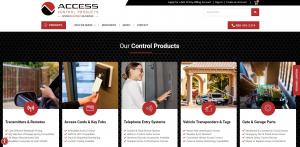 Access Control Products Website Marketing by GoMarketing