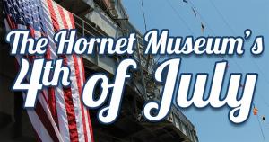 Picture of USS Hornet and text for 4th of July