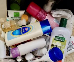 Study participant's elimination of previously used personal care products