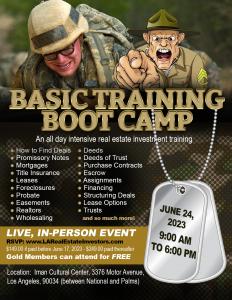 June 24, 2023 Boot Camp
